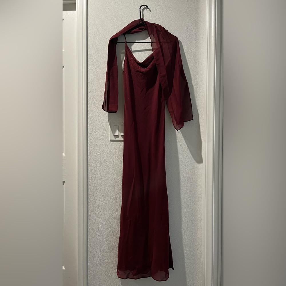Burgundy Cocktail Dress